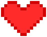 heart pixelized