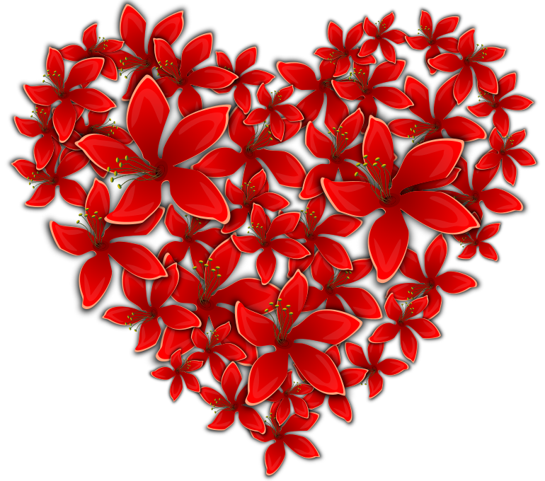flowery heart