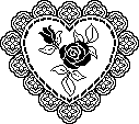 rose n lace heart