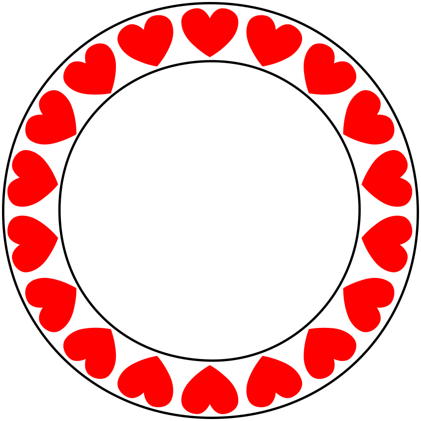 Love Hearts circle