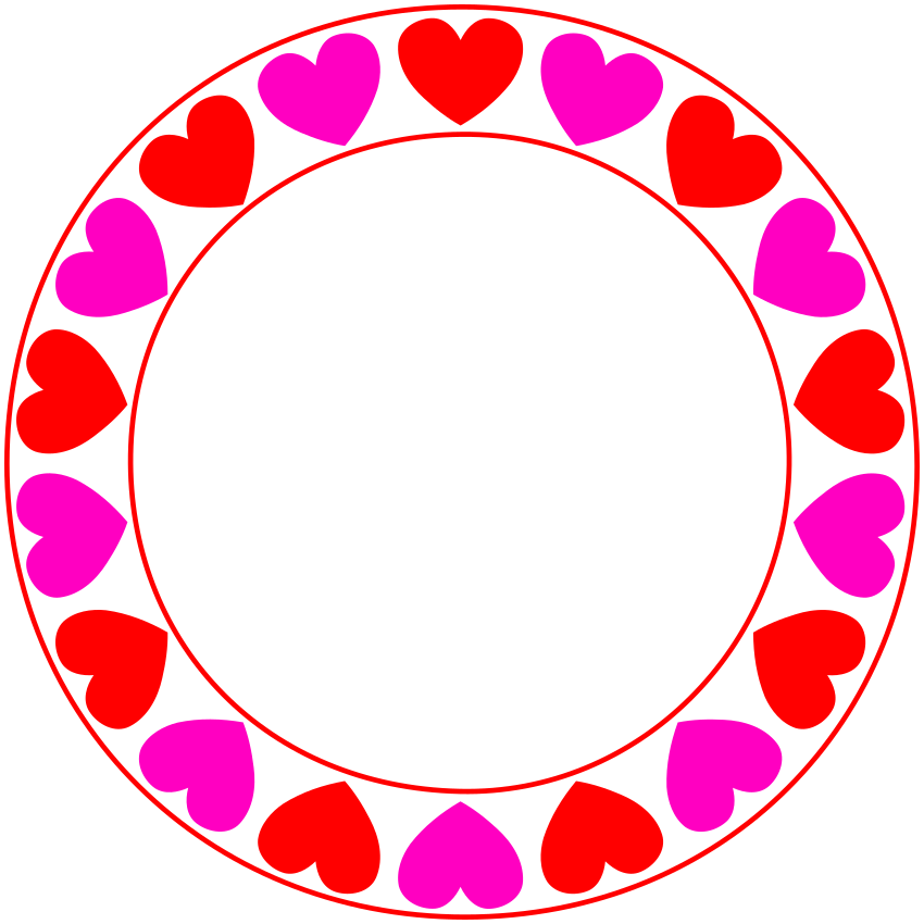 Love Hearts circle 2
