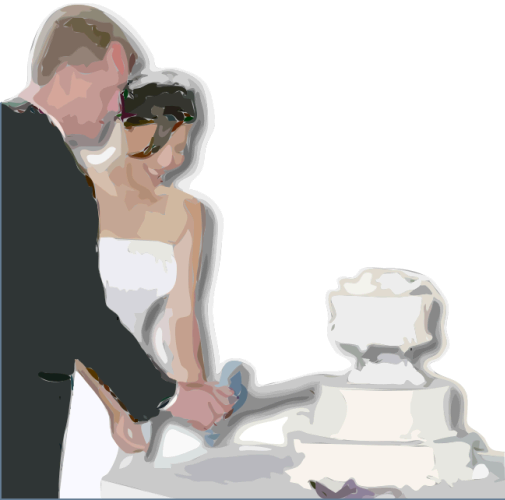 cut the wedding cake page corner