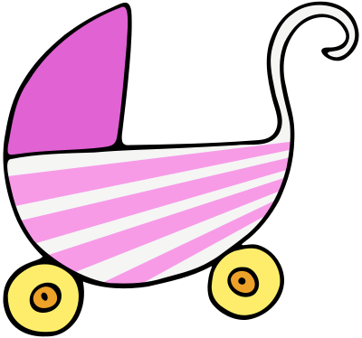 baby carriage pink