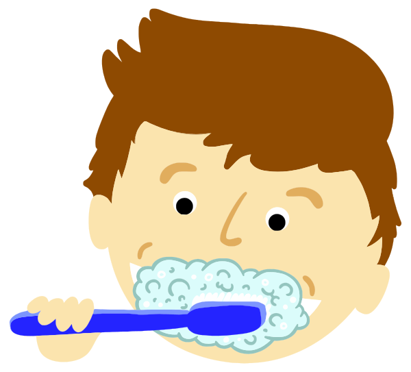 brushing teeth boy