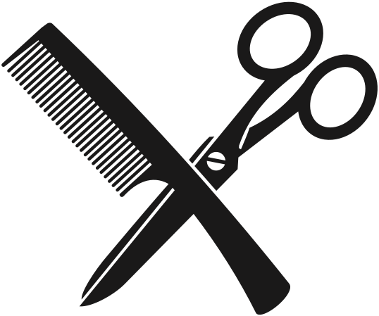 comb-and-scissors