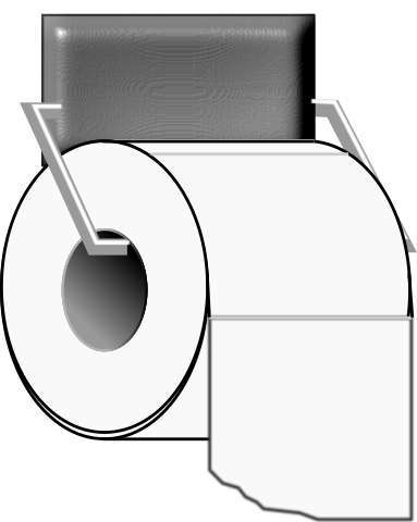 toilet paper on roller 2