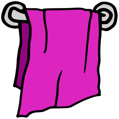 bathroom towel pink