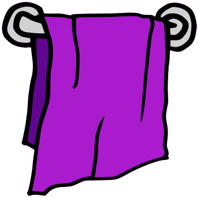 bathroom towel purple