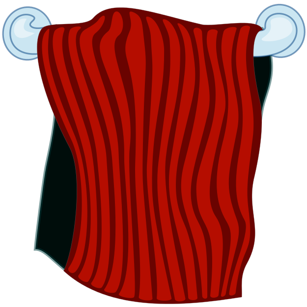 towel on rack red