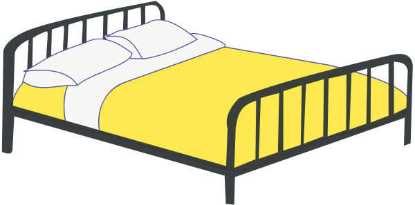 double Bed yellow