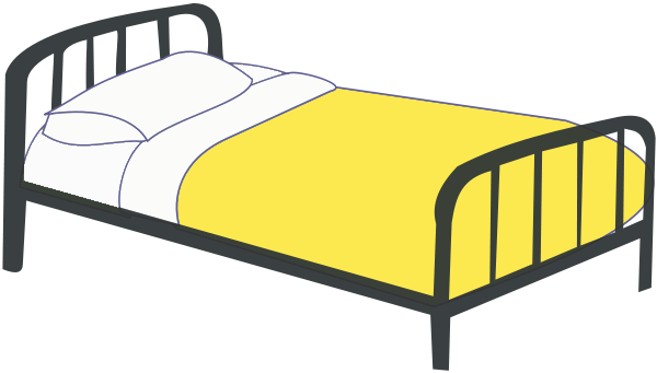 single Bed yellow