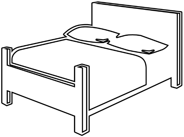double bed BW