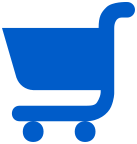 grocery cart small blue