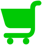 grocery cart small green