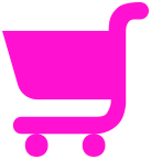 grocery cart small pink