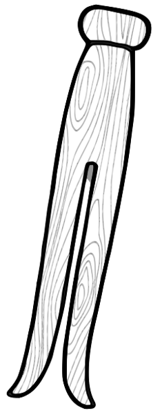 clothespin w grain