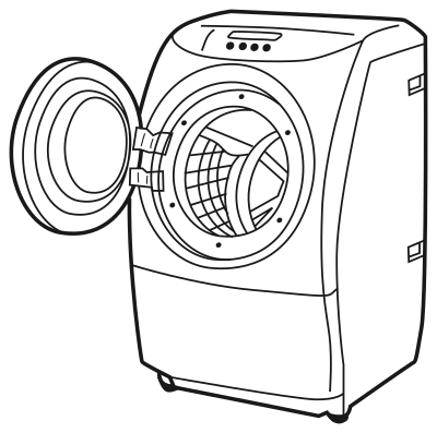 washing machine lineart