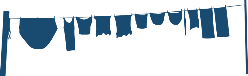 clothesline silhouette