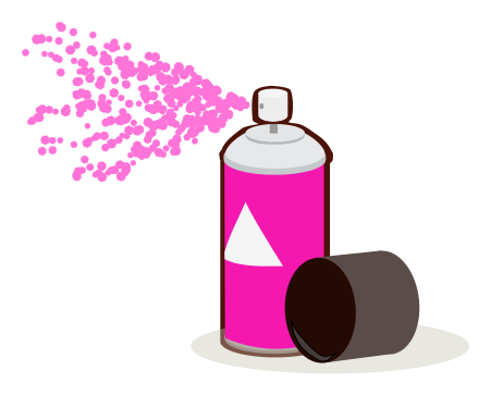 paint can spray pink