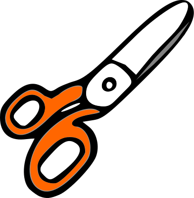 scissors stubby clip