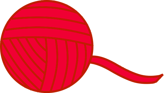 yarn ball red