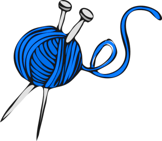 yarn blue
