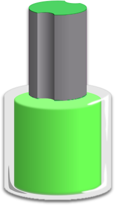 nail polish bottle green