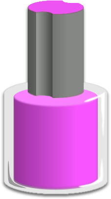 nail polish bottle purple