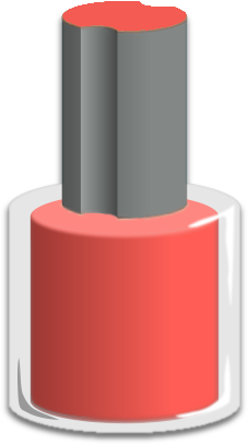 nail polish bottle red
