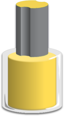 nail polish bottle yellow