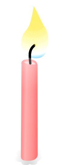 candle pink