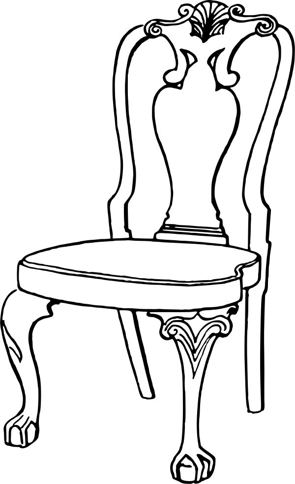 chair antique lineart
