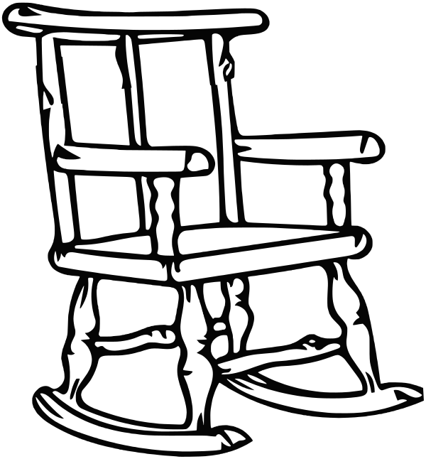 rocking chair lineart