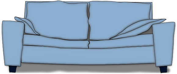 couch blue