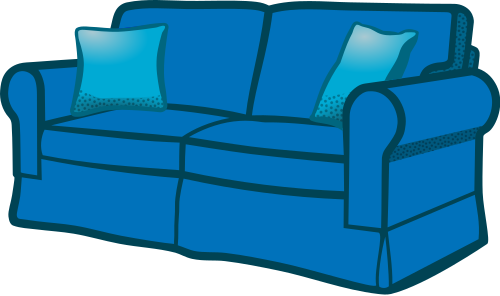 sofa blue