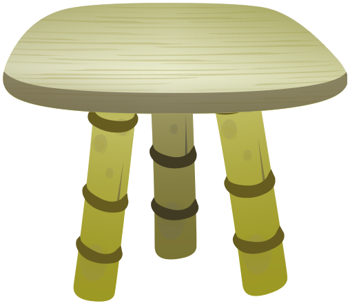 bamboo leg table