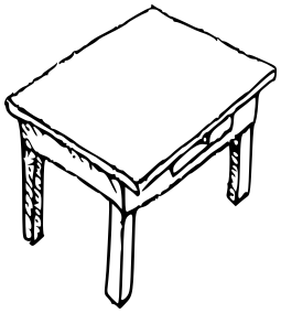 end table lineart
