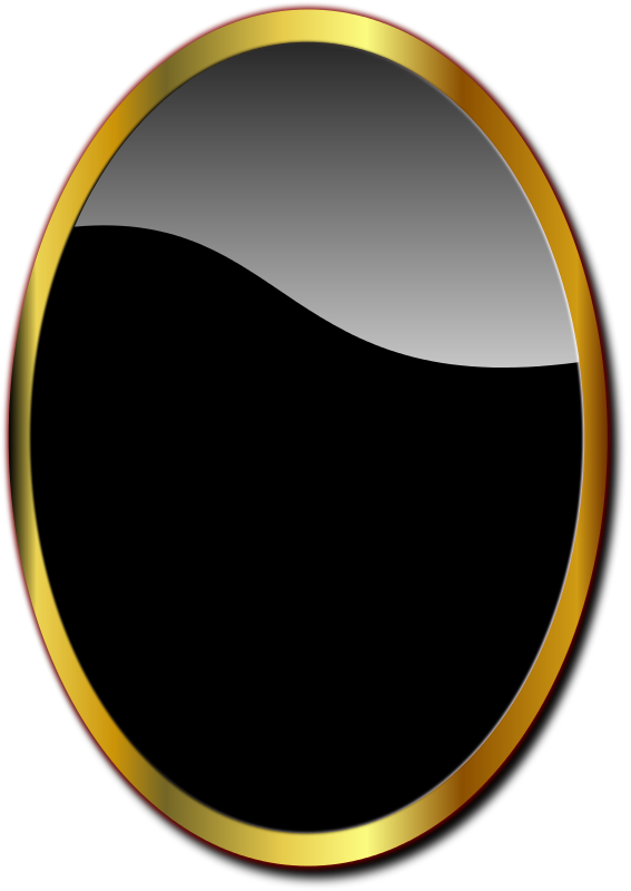 mirror dark oval