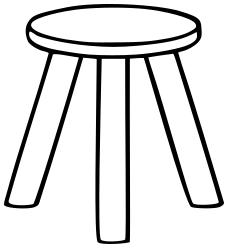 stool outline