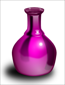 vase glossy pink