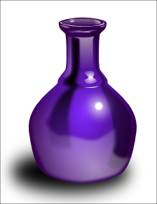 vase glossy purple