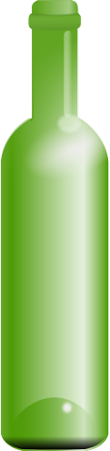 empty green bottle