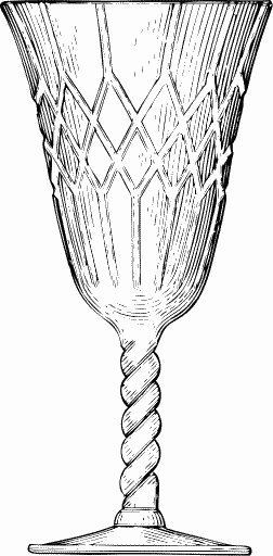 crystal goblet