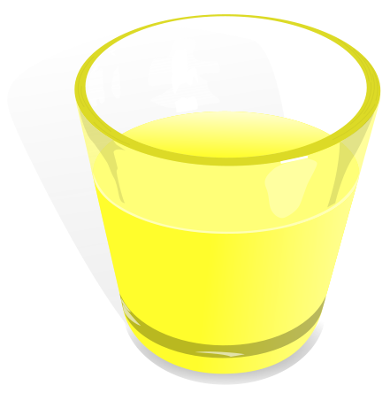 glass of lemon drink