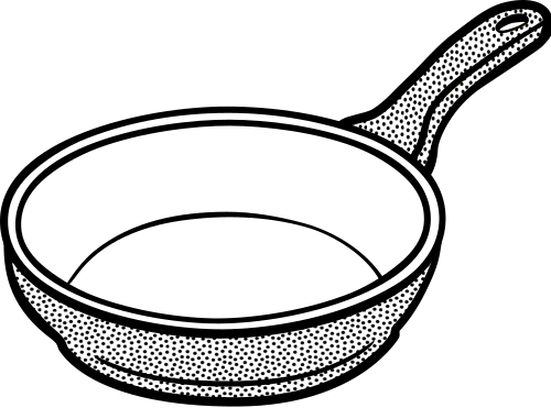 frying pan lineart
