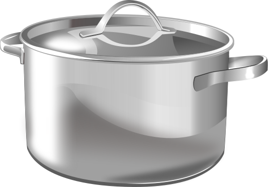 large silver pot