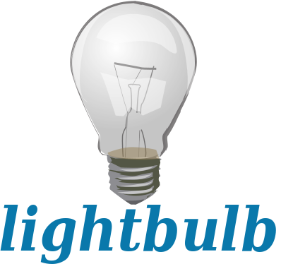 lightbulb with label