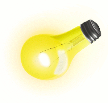 soft yellow lightbulb