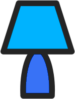 lamp icon blue