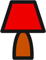 lamp icon red